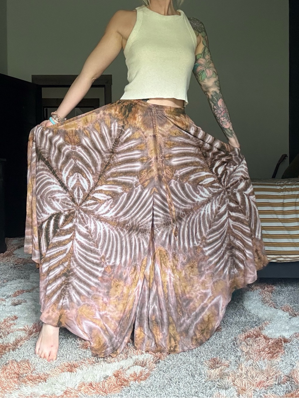 Gardenbelle Bodhi Free Flow Pants Tie Dye one size OSFM